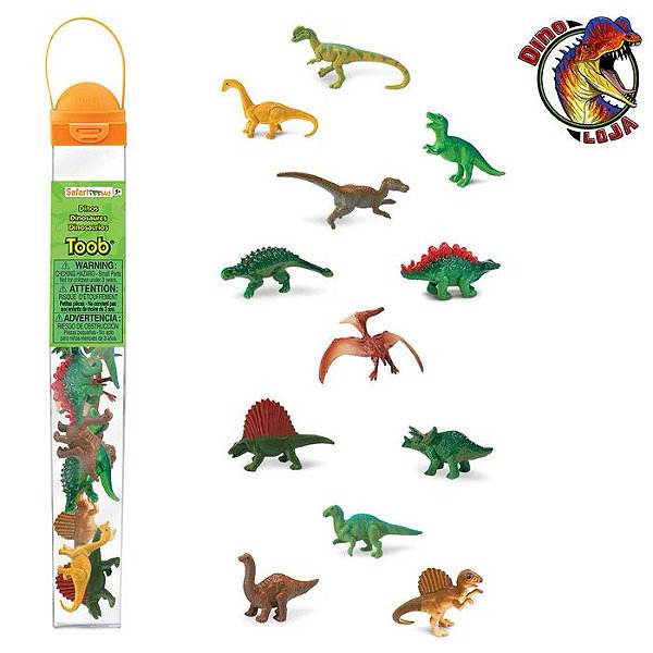 MINIATURAS DE DINOSSAUROS COLEÇÃO TOOB SAFARI LTD  REPLICAS IMPORTADAS COLECIONÁVEIS