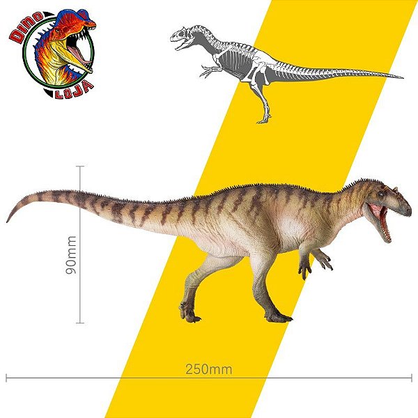 ALLOSAURUS PNSO "PAUL" RÉPLICA DE DINOSSAURO CARNÍVORO MINIATURA DE VINIL