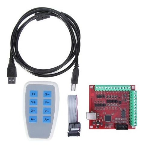 Kit Placa Controladora 4 Eixos Usb para Mach3 + Controle Manual