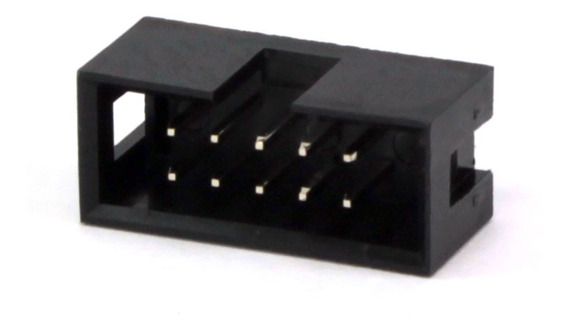 Conector Box Header 10 Vias 180 Graus