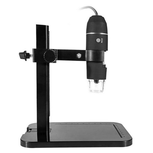 Microscópio Portátil Digital USB 2Mp 1000x com Suporte Ajustável