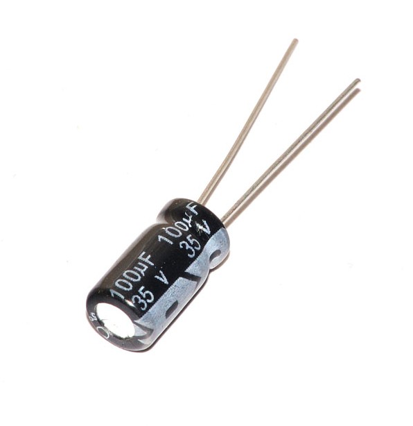 Capacitor Eletrolítico 100uF 35V