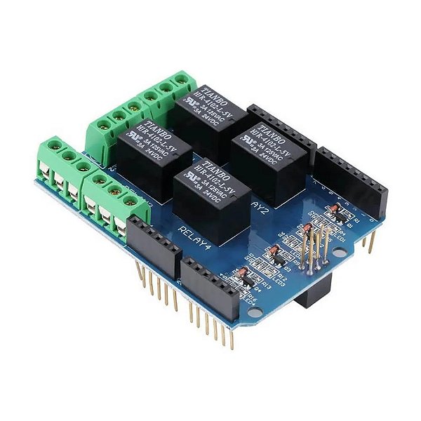 Shield Relé 4 Canais para Arduino