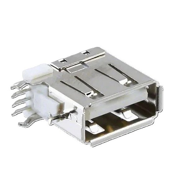 Conector Usb Fêmea 90° com Trava