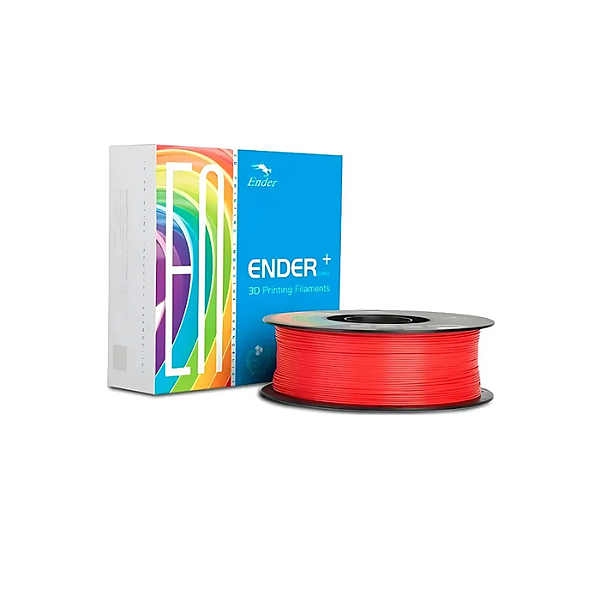 Filamento 1Kg 1.75mm Ender PLA+ Vermelho Creality