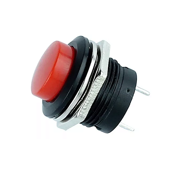 Button R13 Chave Push Button sem Trava R13-507 - Vermelha - AutoCore Robótica ...