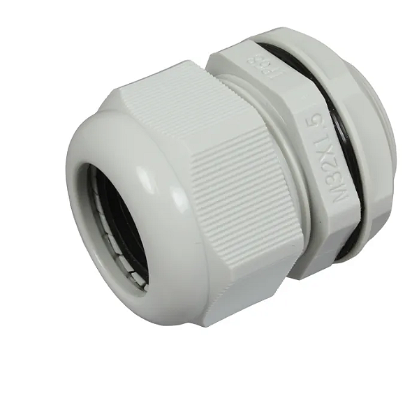 Prensa Cabo PG9 IP68 Branco para Cabos 4 a 8mm