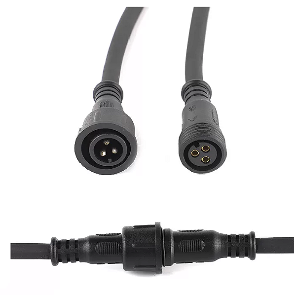 Cabo Impermeável Redondo IP65 3 Vias