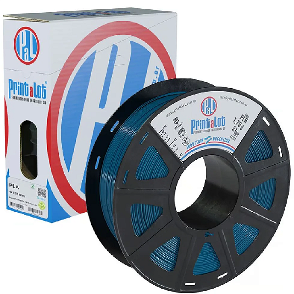 Filamento PLA 1Kg 1.75mm Azul Turquesa Printalot