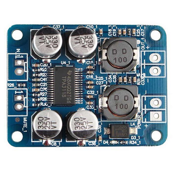 Módulo Amplificador Digital de Áudio Classe D TPA3118 60W