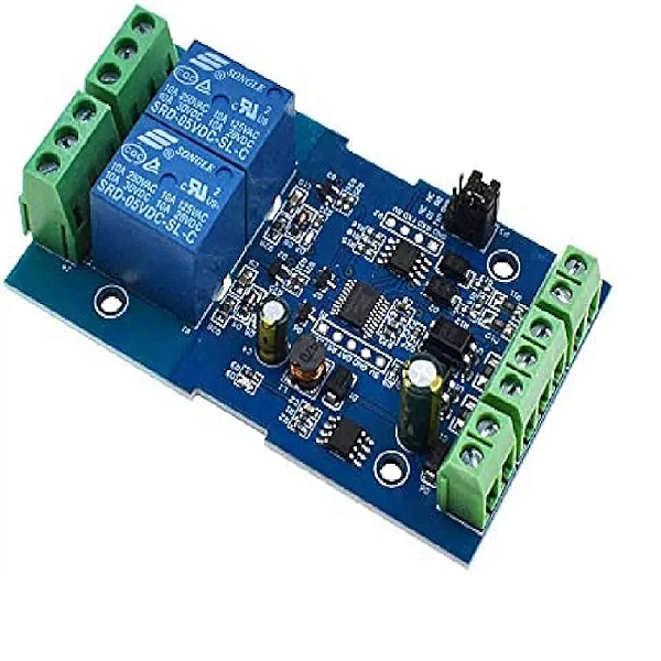 Módulo Relé 2 Canais 5V RS485 TTL Modbus RTU