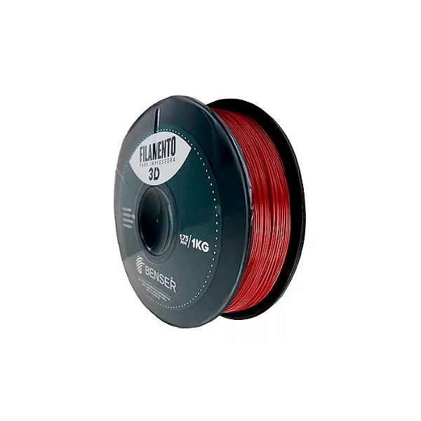 Filamento ABS 1Kg 1.75mm Vermelho Benser