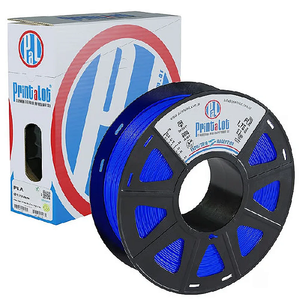 Filamento PLA 1Kg 1.75mm Fluo Azul Printalot