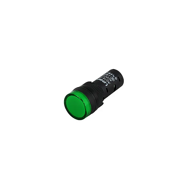 Sinaleiro Luminoso 16mm 12V - Verde