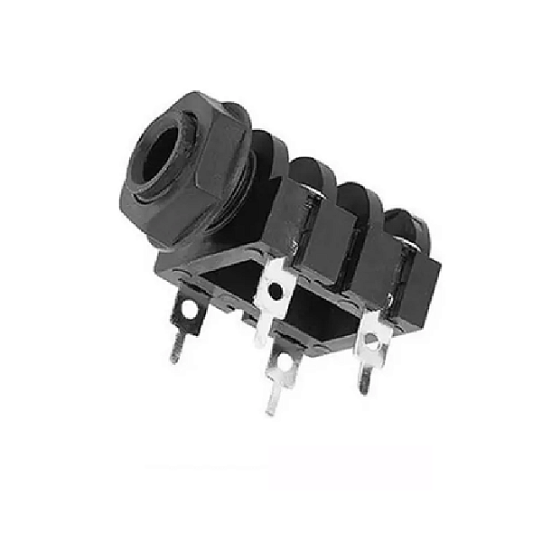 Conector Jack P10 Mono Fêmea