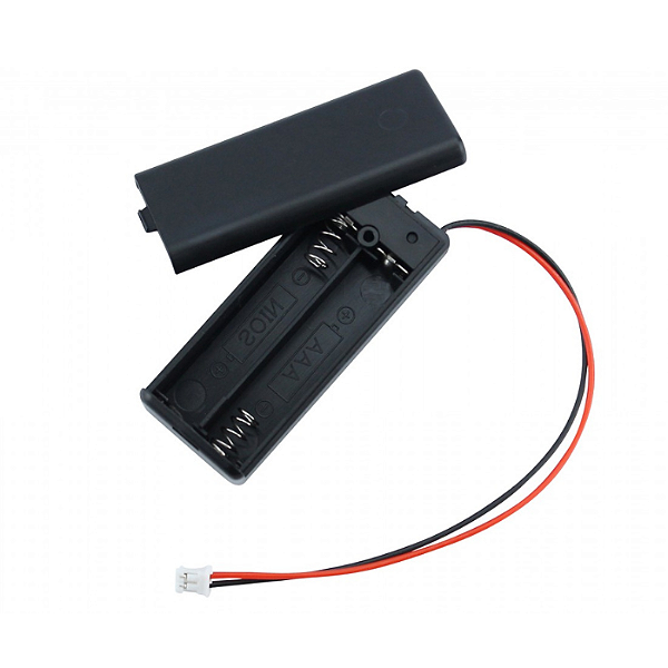 Suporte para Pilha AAA 2 Slots com JST para Placa Microbit