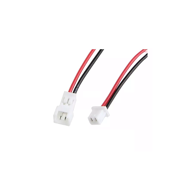 Cabo Fêmea JST PH1.25 + Conector Macho JST PH1.25 2 Vias Passo 1.25mm
