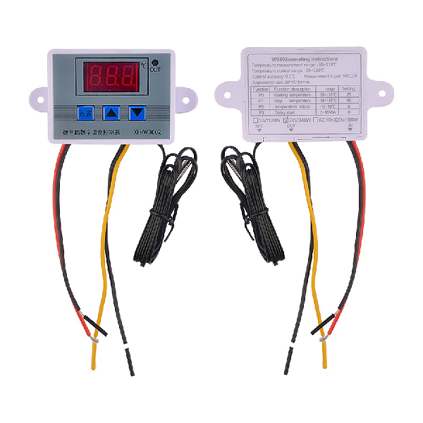 Controlador de Temperatura Termostato HW-W3002 110 - 220V AC Bivolt