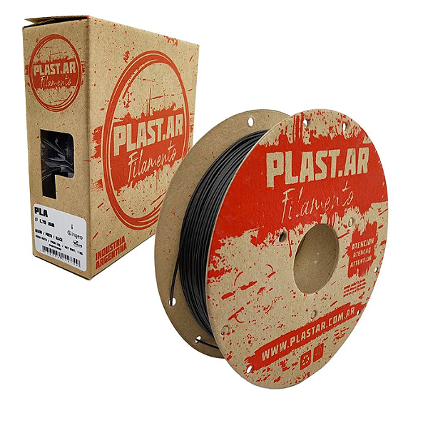 Filamento Plast.AR PLA 1Kg 1.75mm Preto Printalot