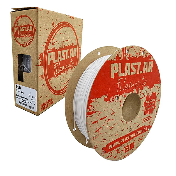Filamento Plast.AR PLA 1Kg 1.75mm Branco Printalot