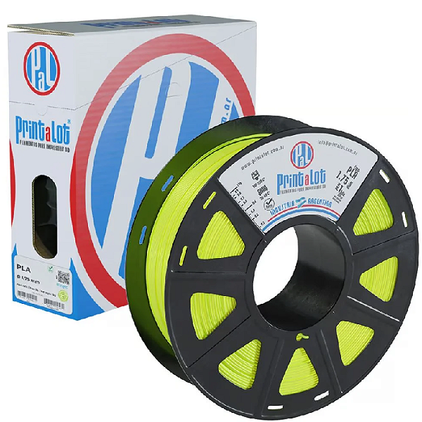 Filamento PLA 1Kg 1.75mm Fluo Amarelo Printalot