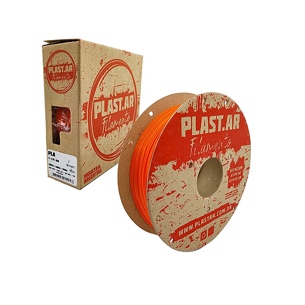Filamento Plast.AR PLA 1Kg 1.75mm Laranja Printalot