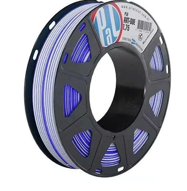 Filamento PLA Art Due Tango Branco Azul 250g 1.75mm Printalot
