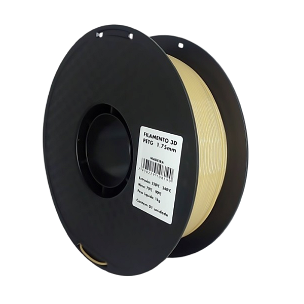 Filamento PLA Hyper Speed Masterprint 1Kg 1.75mm Madeira