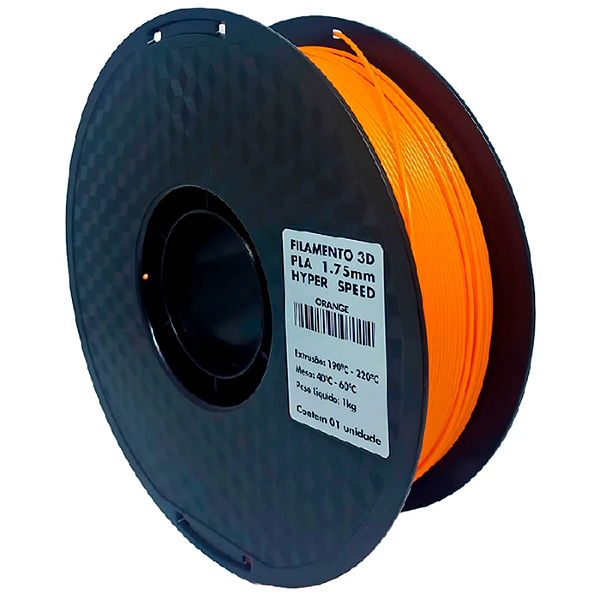Filamento PLA Hyper Speed Masterprint 1Kg 1.75mm Laranja