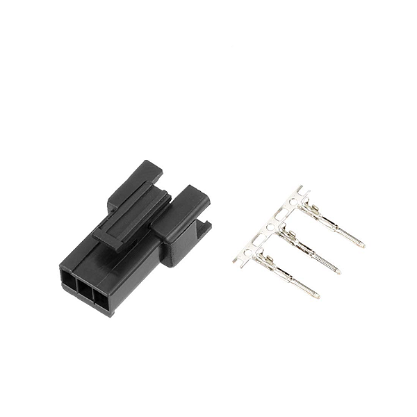 Conector JST SM02 3 Vias Macho com Terminais