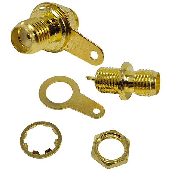 Conector SMA Fêmea para Montagem em Painel