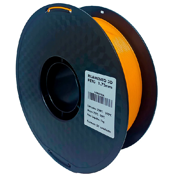 Filamento PETG Masterprint 1Kg 1.75mm Laranja