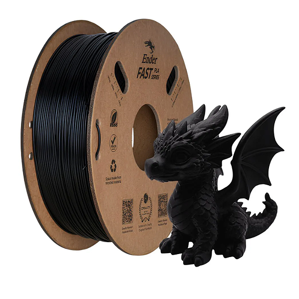 Filamento 1Kg 1.75mm Ender Fast PLA Preto Creality