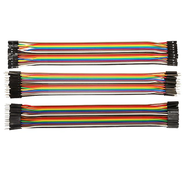 Kit Cabos Dupont Jumper 20cm com 60pcs