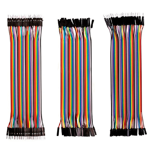 Kit Cabos Dupont Jumper 20cm com 120pcs