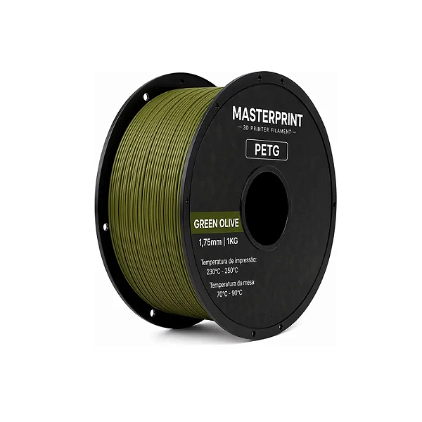 Filamento PETG Masterprint 1Kg 1.75mm Green Olive