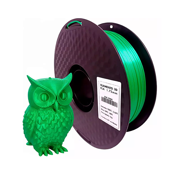 Filamento PLA Silk Verde 1Kg 1.75mm Masterprint