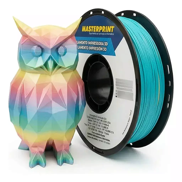 Filamento PLA Silk Rainbow 1Kg 1.75mm Masterprint