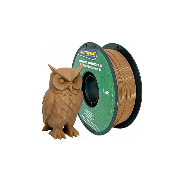 Filamento PLA Madeira Escura 1Kg 1.75mm Masterprint