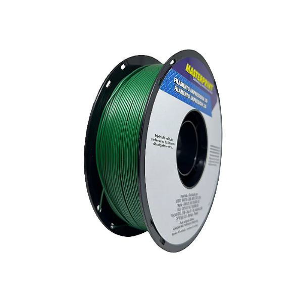 Filamento PLA Cor Verde Escuro 1Kg 1.75mm Masterprint