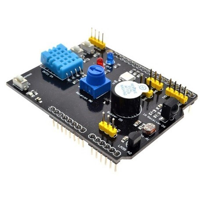 Shield Multifunções com Sensores e I/Os para Arduino