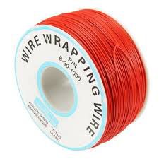 Fio Wire Wrap 30AWG Vermelho - Venda por Metro