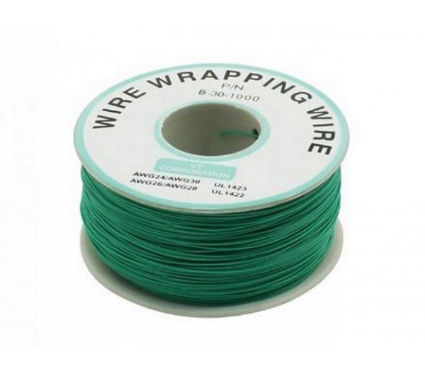 Fio Wire Wrap 30AWG Verde - Venda por Metro