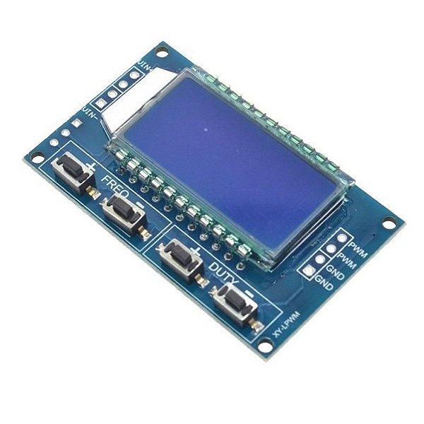 Módulo Gerador de Sinal PWM 1Hz - 150kHz com Display LCD