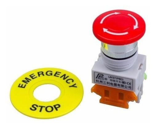 Botão de Emergência Cogumelo 40mm LAY37-11ZS