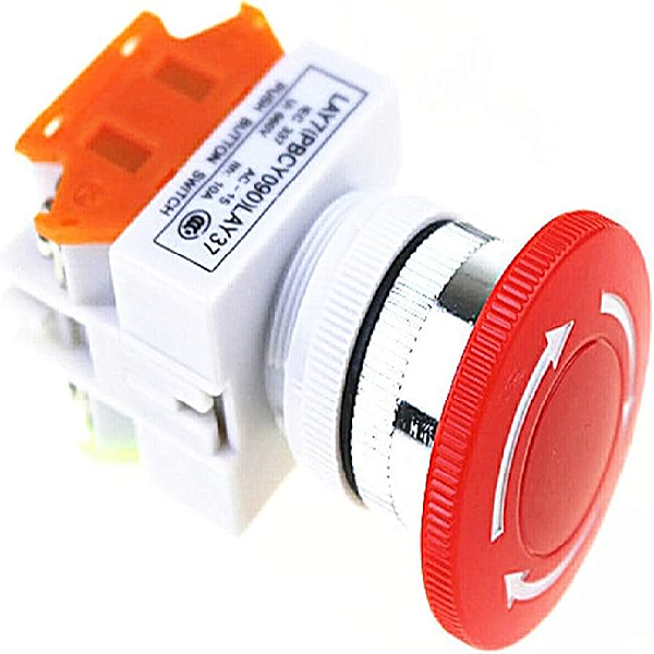 Botão de Emergência Cogumelo 40mm LAY37-11ZS