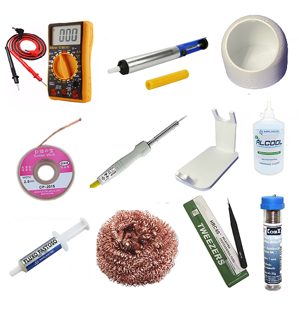 Kit de Teste e Soldagem Iniciante 220V