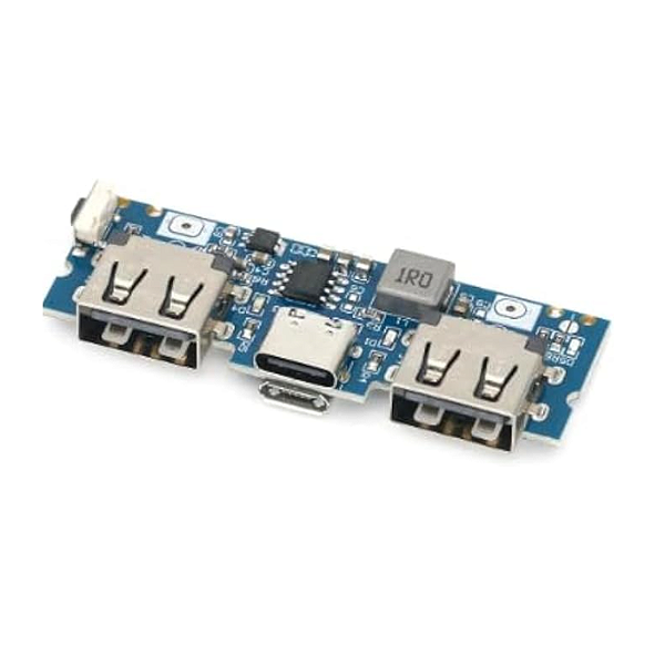 Módulo Carregador Dupla Usb para Bateria 18650