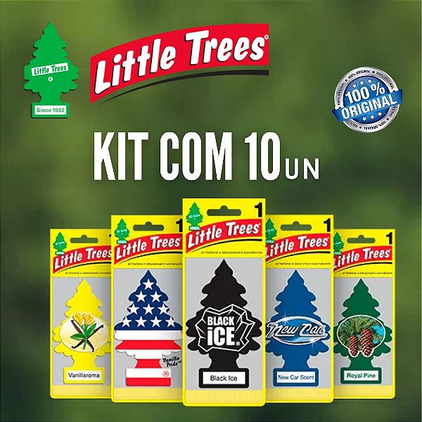 KIT 10 AROMATIZANTES LITTLE TREES