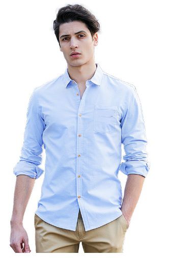 Camisa Jeans Slim Estilo Britânico Lançamento